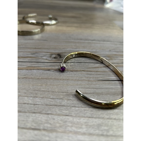 Avon Inspirational Cuff/Bangle Bracelet Silver tone Lot Of 3‎ - Picture 2 of 11